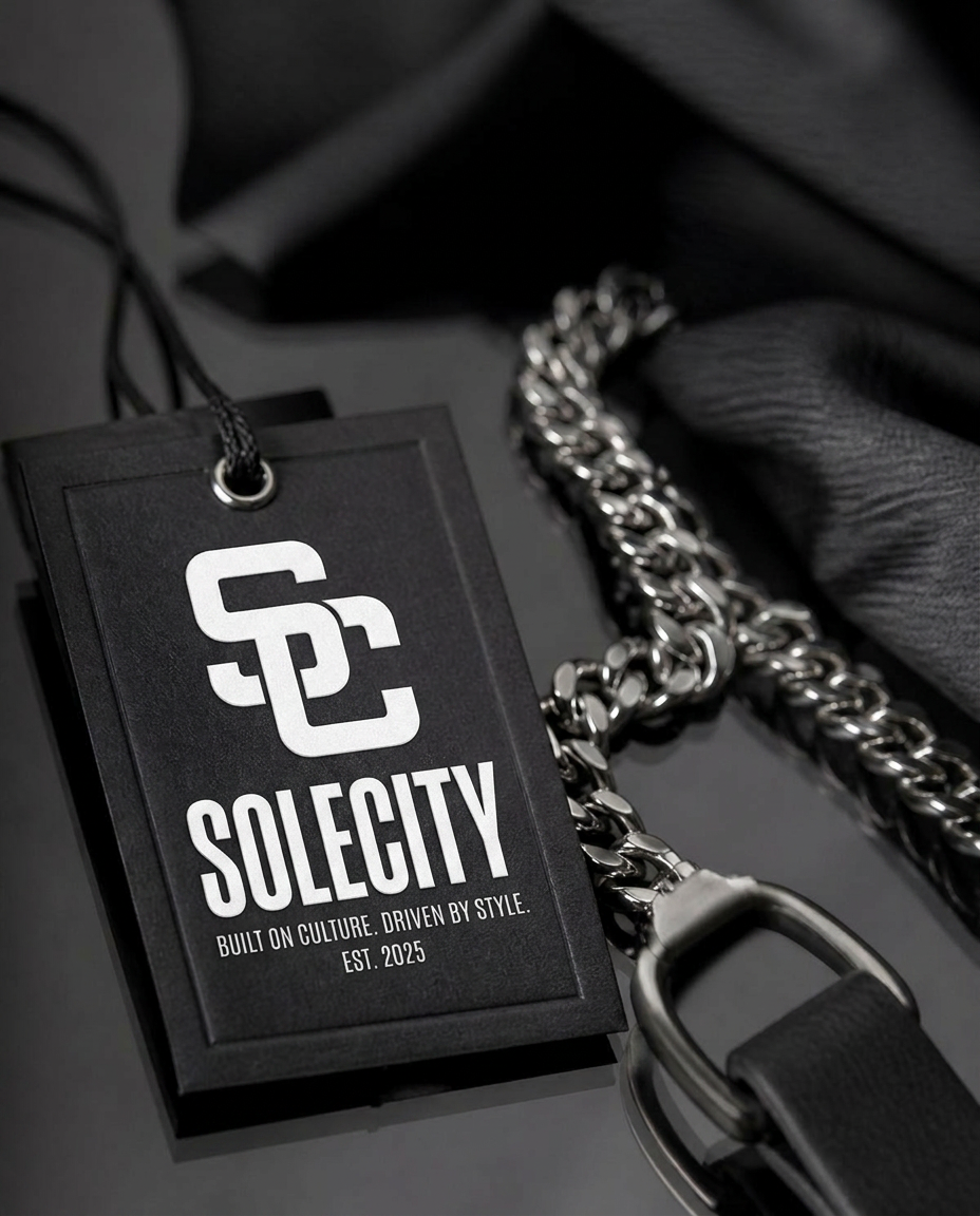 Premium garment tag detail